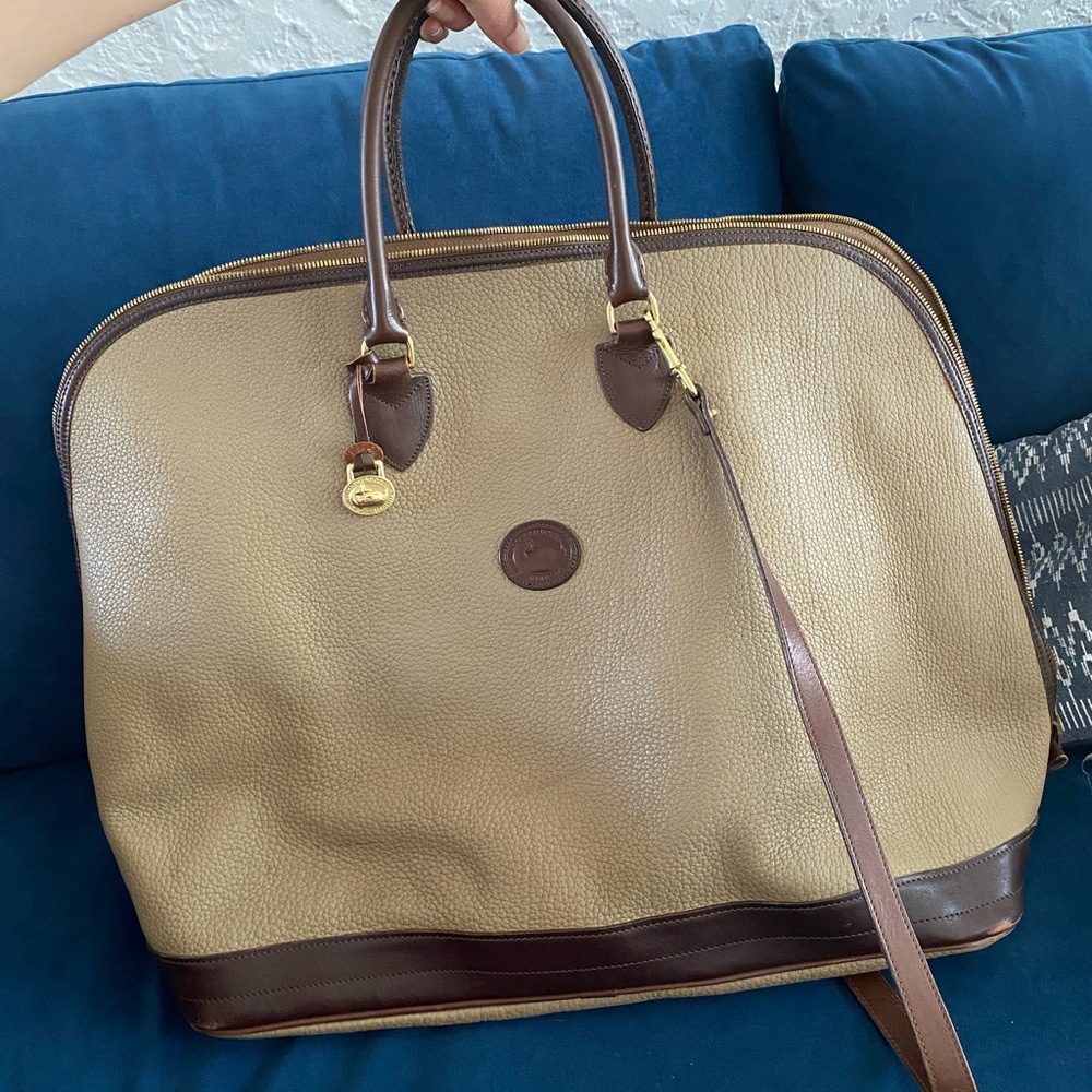 Vintage Dooney & Bourke Leather Travel Bag